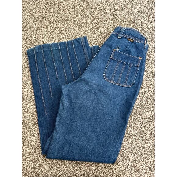 Vintage Wrangler Jeans Womens 13/14 Rare USA Made Western Cowboy Cowgirl - Picture 1 of 8